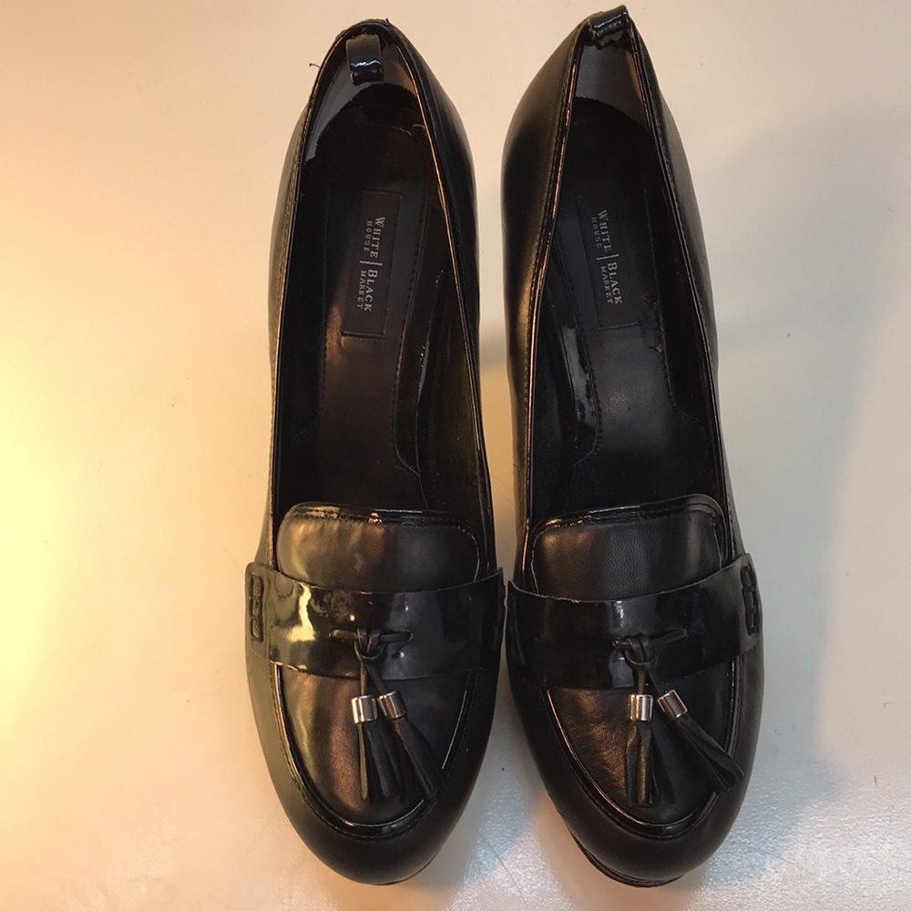 White House Black Market Leather Platform - Picture 5 of 14